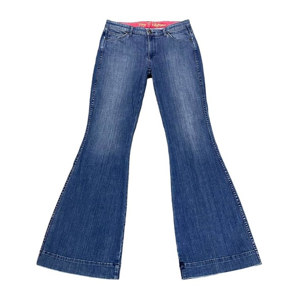 CJ BY COOKIE JOHNSON Felicity Flare y2k boho egirl Jeans Size 30 - Picture 1 of 8